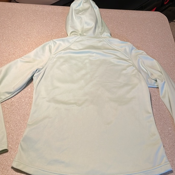 North Face Fleece Hoodie Ladies Size Medium. Mint Green - Picture 5 of 5